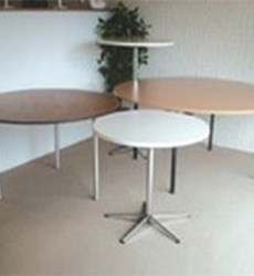 Cafébord høj & lav - Størrelse: 80 cm i diameter
